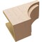Ekena Millwork 6in. W x 8in. H x 12in. L Rivera Woodgrain TimberThane Rafter Tail, Primed Tan RFTUR06X08X12RIVRCPR - alternate 2